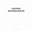 Research paper thumbnail of Ensayos metodológicos