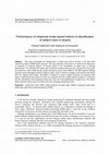 Research paper thumbnail of Performance of rotational mode based indices in identification of added mass in beams