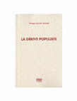 Research paper thumbnail of La dérive populiste