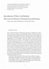 Research paper thumbnail of What's Left Behind. The Lieux de Mémoire of Europe beyond Europe (Nijmegen, 2015: Vantilt)