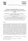 Research paper thumbnail of Transport and biodegradation of creosote compounds in a large, intact, fractured clayey till column