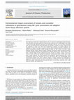 Research paper thumbnail of Environmental impact assessment of tomato and cucumber cultivation in greenhouses using life cycle assessment and adaptive neuro-fuzzy inference system