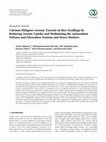 Research paper thumbnail of Calcium Mitigates Arsenic Toxicity in Rice Seedlings by Reducing Arsenic Uptake and Modulating the Antioxidant Defense and Glyoxalase Systems and Stress Markers