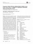 Research paper thumbnail of Exogenous calcium alleviates cadmium-induced oxidative stress in rice (Oryza sativa L.) seedlings by regulating the antioxidant defense and glyoxalase systems