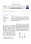 Research paper thumbnail of The influence of laser specific energy on laser sealing of plasma sprayed yttria partially stabilized zirconia coating