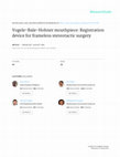 Research paper thumbnail of Vogele-Bale-Hohner mouthpiece: registration device for frameless stereotactic surgery