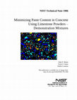 Research paper thumbnail of Minimizing Paste Content in Concrete Using Limestone Powders – Demonstration Mixtures