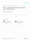 Research paper thumbnail of Mode-coupling mechanisms in nanocontact spin-torque oscillators