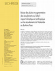 Research paper thumbnail of Baisse des pluies et augmentation des écoulements au Sahel: impact climatique et anthropique sur les écoulements du Nakambe au Burkina-Faso