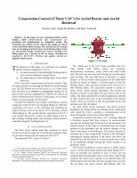 Research paper thumbnail of Cooperation Control of Three UAV’s for Aerial Rescue and Aerial Retrieval