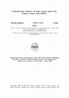 Research paper thumbnail of Cointegration analysis of wine export prices for France, Greece and Turkey