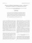 Research paper thumbnail of Prévenir les difficultés d'apprentissage en lecture: le défi de la présentation du contenu et de l'organisation des services