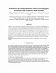 Research paper thumbnail of <title>Evaluation of the visual performance of image processing pipes: information value of subjective image attributes</title>