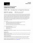 Research paper thumbnail of COGS 100 syllabus - Exploring the Mind