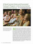 Research paper thumbnail of A Novel Lecture Series and Associated Outreach Program in the Environmental and Natural Sciences