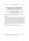 Research paper thumbnail of EXAMINATION OF THE THERMODYNAMIC PARAMETERS OF THE RESIDENTIAL-COMMERCIAL SECTOR: AN APPLICATION