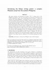 Research paper thumbnail of 2016. "Introducing the Eskaya writing system: a complex Messianic script from the southern Philippines."  The Australian Journal of Linguistics 36 (1):131-163.