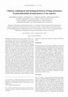 Research paper thumbnail of Clinical, radiological and biological features of lung metastases in gastrointestinal stromal tumors (Case reports)