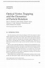 Research paper thumbnail of Optical vortex trapping and the dynamics of particle rotation