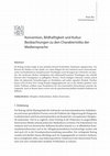 Research paper thumbnail of Konvention, Bildhaftigkeit und Kultur. Beobachtungen zu den Charakteristika der Mediensprache / Convention, imagery, culture. Some remarks on the characteristic features of the media language