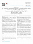 Research paper thumbnail of An Examination of Supervisory Structures in Canadian Radiation Therapy Departments Using National Phone Interviews