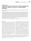 Research paper thumbnail of Is there more than one way to skin a newt? Convergent toxin resistance in snakes is not due to a common genetic mechanism