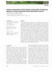 Research paper thumbnail of Intrinsic and extrinsic factors influence expression of defensive behavior in Plains Hog-nosed Snakes (Heterodon nasicus)