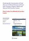 Research paper thumbnail of Predicting the Concentration of Total Mercury in Mineral Horizons of Forest Soils Varying in Organic Matter and Mineral Fine Fraction Content