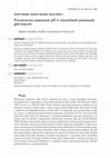 Research paper thumbnail of Spatial variability of pH in top horizons of forest soil