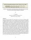 Research paper thumbnail of Climate change impacts and adaptation in the agricultural sector: The case of smallholder farmers in Zimbabwe