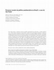 Research paper thumbnail of Percurso recente da política penitenciária no Brasil: o caso de São Paulo