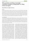 Research paper thumbnail of When predation and defense intermingle – A predation attempt by a Flying Snake on a Tokay Gecko interrupted