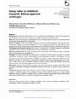 Research paper thumbnail of Using video in childbirth research: Ethical approval challenges