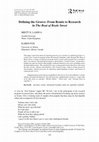 Research paper thumbnail of Defining the Groove: From Remix to Research in The Beat of Boyle Street