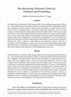 Research paper thumbnail of Reconstructing Prehistoric Ethnicity: Problems and Possibilities