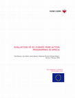 Research paper thumbnail of EVALUATION OF EC-FUNDED MINE ACTION PROGRAMMES IN AFRICA