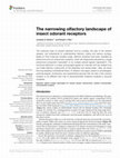 Research paper thumbnail of The narrowing olfactory landscape of insect odorant receptors