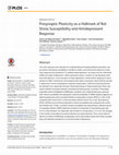 Research paper thumbnail of Presynaptic Plasticity as a Hallmark of Rat Stress Susceptibility and Antidepressant Response