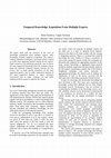 Research paper thumbnail of Temporal Knowledge Acquisition from Multiple Experters