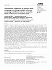 Research paper thumbnail of Simvastatin treatment in patients with relapsing–remitting multiple sclerosis receiving interferon beta 1a: a double- blind randomized controlled trial