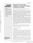 Research paper thumbnail of Dopamine heteroreceptor complexes as therapeutic targets in Parkinson's disease