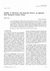 Research paper thumbnail of Stability of microwave and electronic devices: an approach from dynamical systems theory