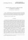 Research paper thumbnail of Intermittent Phase Transitions in a Slider-block Model as a Mechanism for Earthquakes