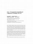 Research paper thumbnail of SODA: Une approche structurelle pour l'alignement d'ontologies OWL-DL