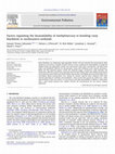 Research paper thumbnail of Factors regulating the bioavailability of methylmercury to breeding rusty blackbirds in northeastern wetlands