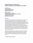 Research paper thumbnail of Institutionalisation and Resistance: Organic Agriculture in Australia and New Zealand