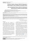 Research paper thumbnail of Políticas de Trabalho e Emprego (1995-2010): Repensando o Estado Brasileiro a partir do Modelo de Acumulação Flexível