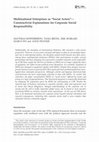 Research paper thumbnail of Multinational Enterprises as “Social Actors”—Constructivist Explanations for Corporate Social Responsibility