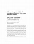 Research paper thumbnail of Influence of the spatial variability of leaching kinetics parameters on the lifespan of a concrete structure