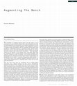 Research paper thumbnail of Augmenting the bench